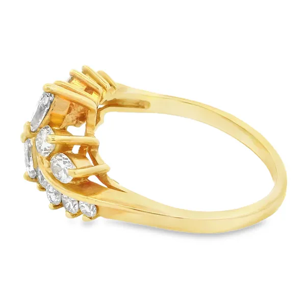 14 Karat Yellow Gold Diamond Wedding Band Image 2 Monarch Jewelry Winter Park, FL