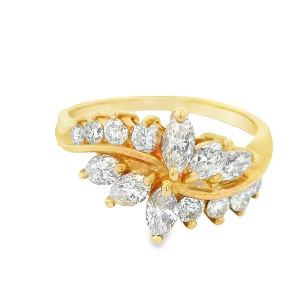 14 Karat Yellow Gold Diamond Wedding Band Monarch Jewelry Winter Park, FL