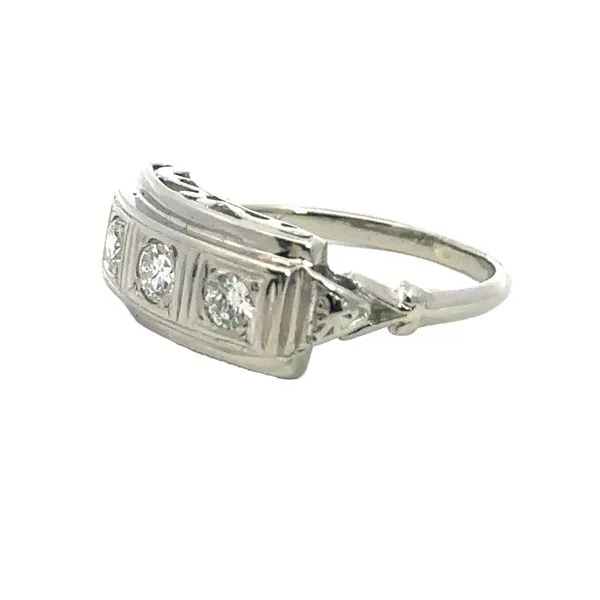 14KW 3 stone ring 110-00527 Image 2 Monarch Jewelry Winter Park, FL