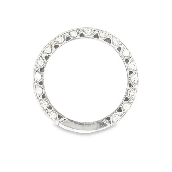 14KW Milgrain Wedding Band 0.75ctw 110--00532 Image 3 Monarch Jewelry Winter Park, FL