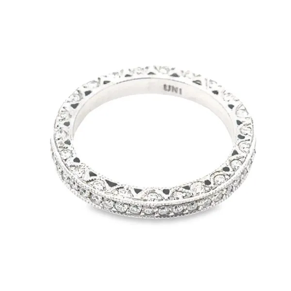 14KW Milgrain Eternity Anniversary Band 0.90ctw 110-00533 Image 2 Monarch Jewelry Winter Park, FL