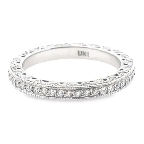 14KW Milgrain Eternity Anniversary Band 0.90ctw 110-00533 Monarch Jewelry Winter Park, FL