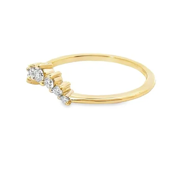 14Karat Yellow Gold Contour Band 110-00558 Image 2 Monarch Jewelry Winter Park, FL