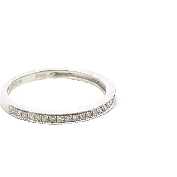 0.13ctw 18 Karat White Gold Wedding Band 110-00571 Image 2 Monarch Jewelry Winter Park, FL