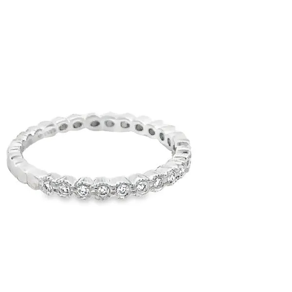 18Karat White Gold Diamond Wedding Band 110-00573 Image 3 Monarch Jewelry Winter Park, FL