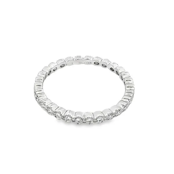 18Karat White Gold Diamond Wedding Band 110-00573 Image 5 Monarch Jewelry Winter Park, FL