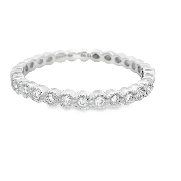 18Karat White Gold Diamond Wedding Band 110-00573 Monarch Jewelry Winter Park, FL