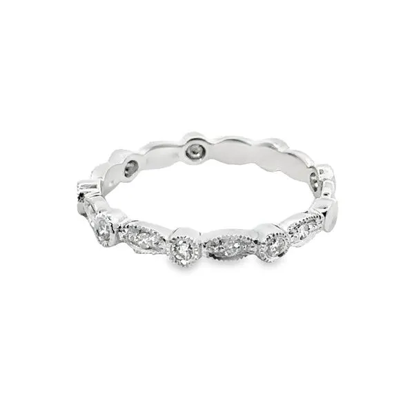 0.11ctw Milgrain Wedding Band 110-00575 Image 4 Monarch Jewelry Winter Park, FL