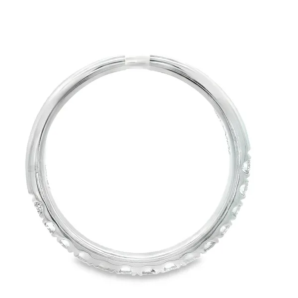 18K White Gold Women's Diamond Wedding Band Image 3 Monarch Jewelry Winter Park, FL