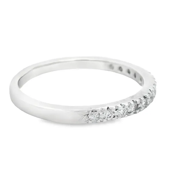 14K White Gold Women's Diamond Wedding Band Image 2 Monarch Jewelry Winter Park, FL
