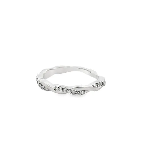 Platinum Twist Diamond Wedding Band Monarch Jewelry Winter Park, FL