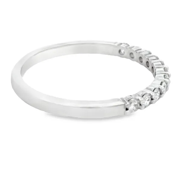 14K White Gold Women's Diamond Wedding Band Image 2 Monarch Jewelry Winter Park, FL