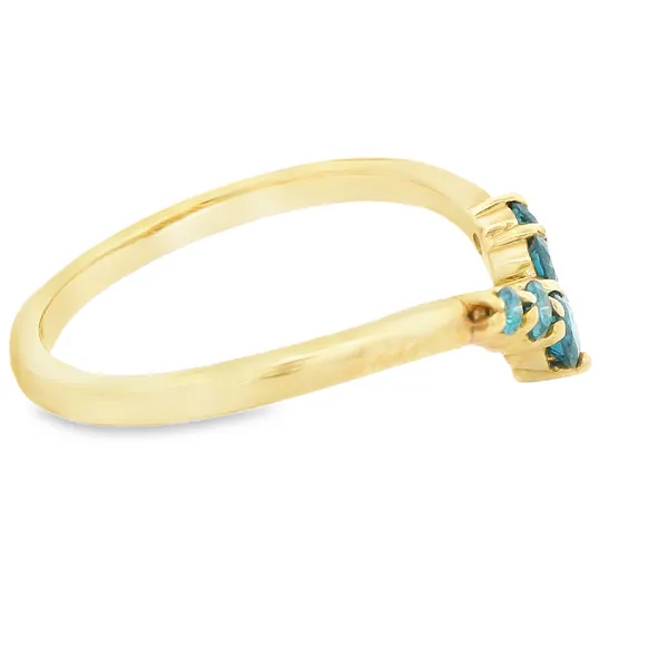 14K Yellow Gold Women's Diamond Wedding Band Image 2 Monarch Jewelry Winter Park, FL