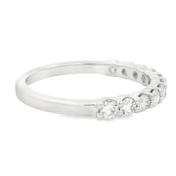 14K White Gold Diamond Wedding Band Image 3 Monarch Jewelry Winter Park, FL