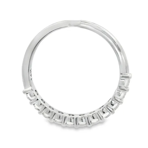 14K White Gold Diamond Wedding Band Image 4 Monarch Jewelry Winter Park, FL