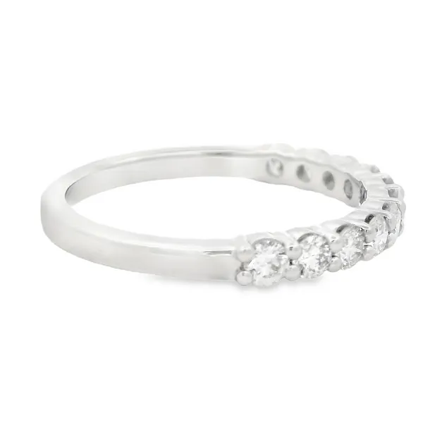 14K White Gold Diamond Wedding Band Image 2 Monarch Jewelry Winter Park, FL
