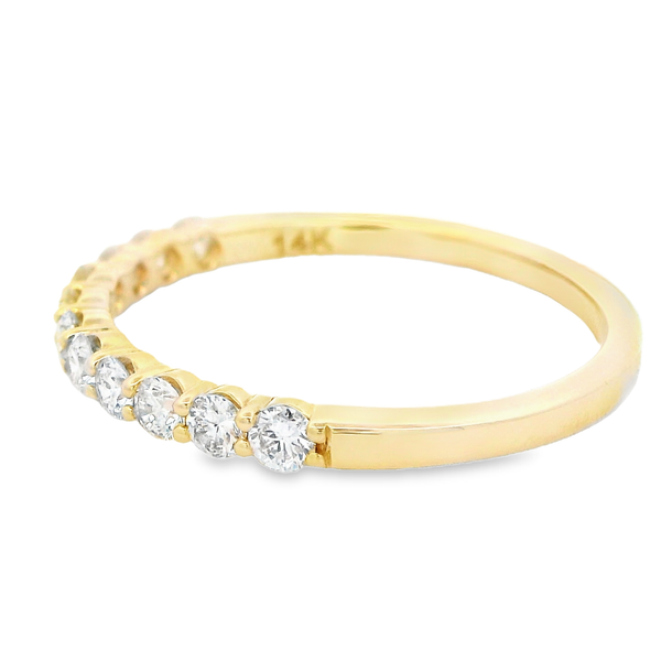 14K Yellow Gold Diamond Wedding Band Image 2 Monarch Jewelry Winter Park, FL