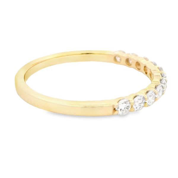 14K Yellow Gold Diamond Wedding Band Image 3 Monarch Jewelry Winter Park, FL