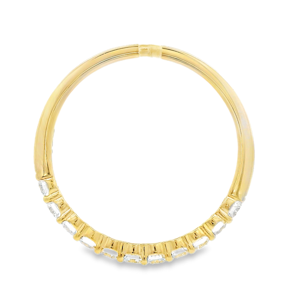 14K Yellow Gold Diamond Wedding Band Image 4 Monarch Jewelry Winter Park, FL