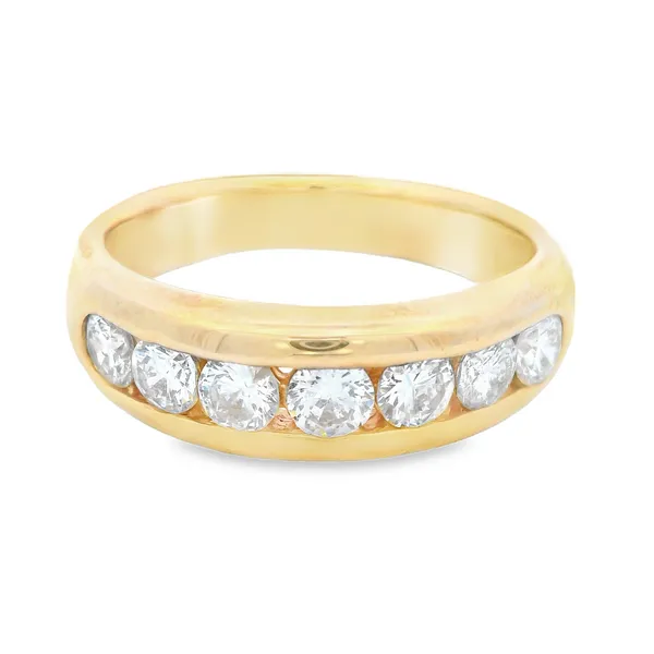 14K Yellow Gold Men's Diamond Wedding Band Monarch Jewelry Winter Park, FL