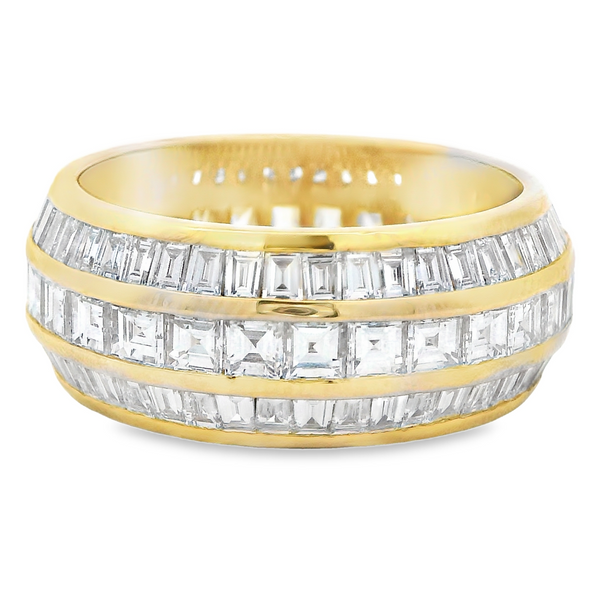 14K Yellow Gold Men's Diamond Wedding Band Monarch Jewelry Winter Park, FL