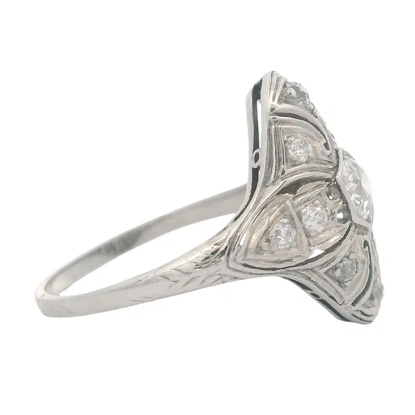 Platinum Art Deco Ring 130-00290 Image 2 Monarch Jewelry Winter Park, FL
