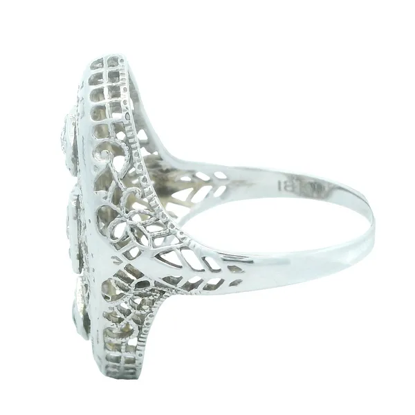 18KW Art Deco Fashion Ring 130-00299 Image 2 Monarch Jewelry Winter Park, FL