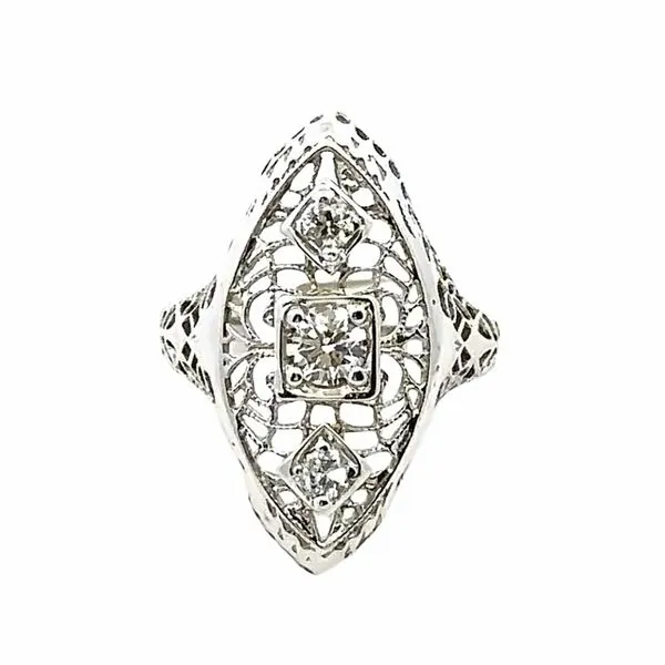 18KW Art Deco Fashion Ring 130-00299 Monarch Jewelry Winter Park, FL