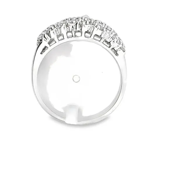 14K White Gold Diamond Chevron Fashion Ring Image 3 Monarch Jewelry Winter Park, FL