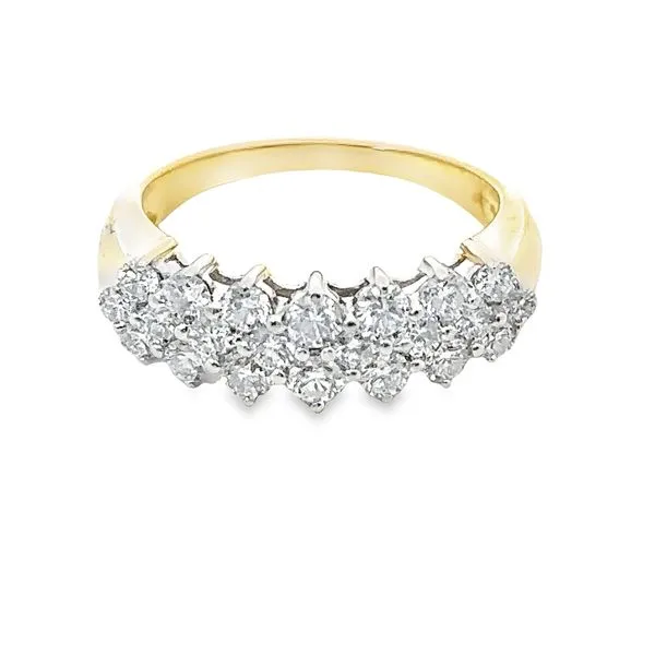 14KY 1cttw Triple Row Diamond Ring 130-00310 Monarch Jewelry Winter Park, FL