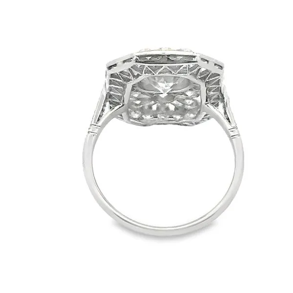 Platinum Art Deco Ring, 1.06ct center 130-313 Image 2 Monarch Jewelry Winter Park, FL