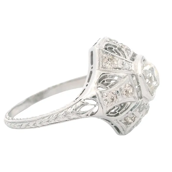 Platinum Art Deco Ring 130-00319 Image 3 Monarch Jewelry Winter Park, FL