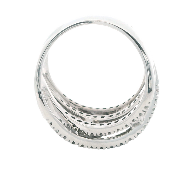 14Karat White Gold Estate Contemporary Twist Band 130-00322 Image 4 Monarch Jewelry Winter Park, FL