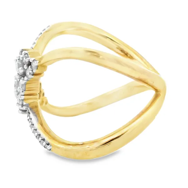 14K Yellow Gold Diamond Fashion Ring Image 2 Monarch Jewelry Winter Park, FL