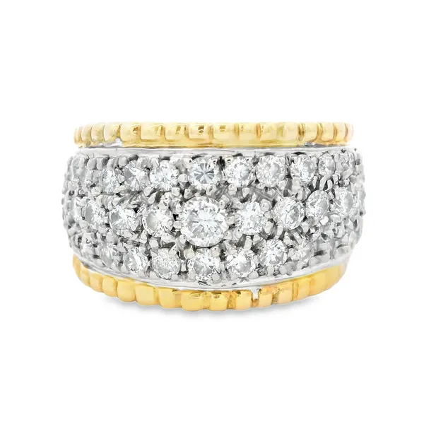 14K Two Tone Estate Diamond Fashion Ring Monarch Jewelry Winter Park, FL