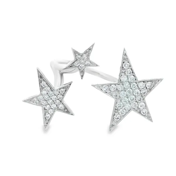 18K White Gold Star Diamond Fashion Ring Monarch Jewelry Winter Park, FL
