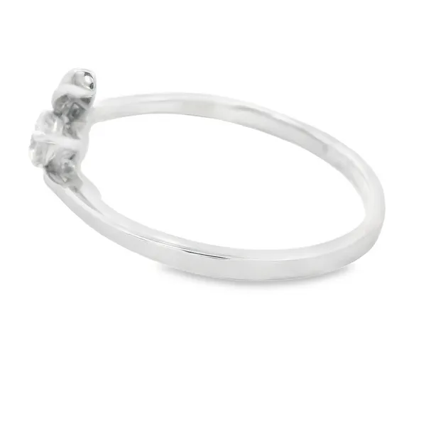 14Karat White Gold Diamond Bypass Fashion Ring Image 2 Monarch Jewelry Winter Park, FL