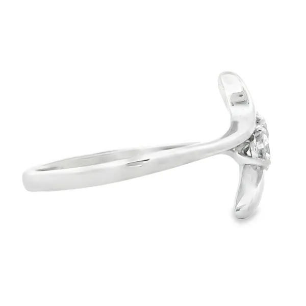 14Karat White Gold Diamond Bypass Fashion Ring Image 3 Monarch Jewelry Winter Park, FL