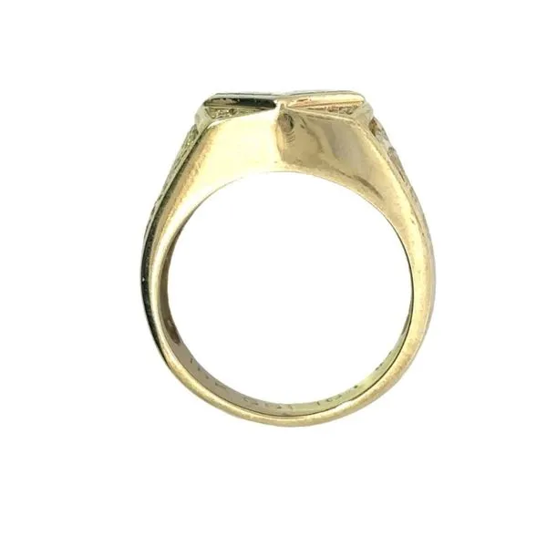 Men's 18KY Gold in Quartz and Eagle Ring 135-00017 Image 3 Monarch Jewelry Winter Park, FL