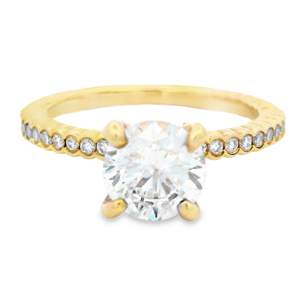 14Karat Yellow Gold and Diamond Semi-Mount 140-00135 Monarch Jewelry Winter Park, FL