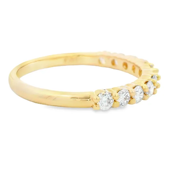 14K Yellow Gold Diamond Straight Line Semi-Mount Ring Image 2 Monarch Jewelry Winter Park, FL