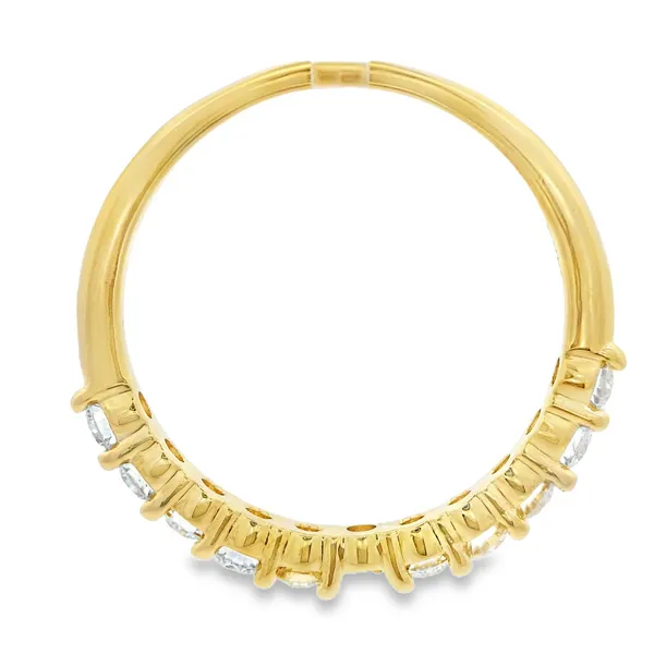 14K Yellow Gold Diamond Straight Line Semi-Mount Ring Image 3 Monarch Jewelry Winter Park, FL