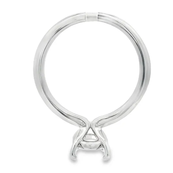 14Karat White Gold Oval Solitaire Semi Mount Ring Image 4 Monarch Jewelry Winter Park, FL
