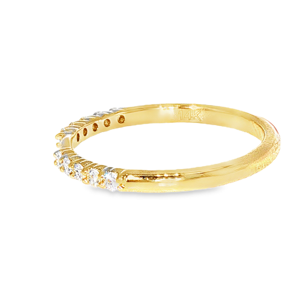 14K Yellow Gold Diamond Straight Line Semi-Mount Ring Image 2 Monarch Jewelry Winter Park, FL