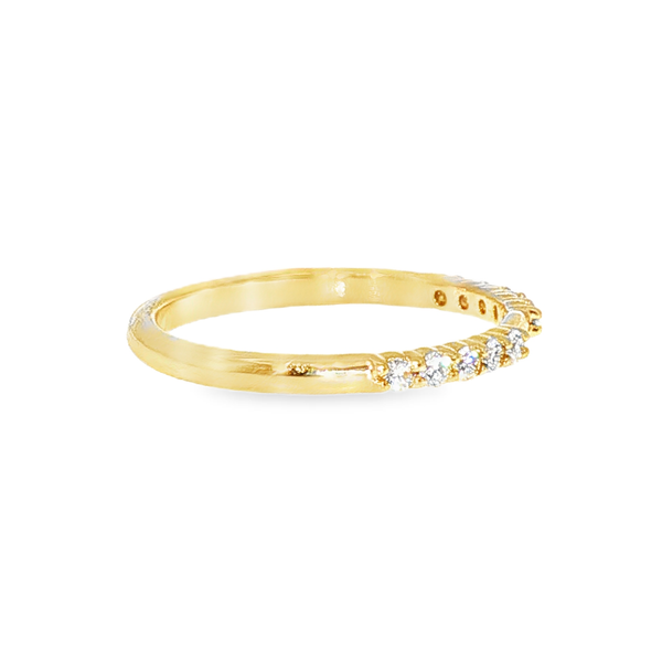 14K Yellow Gold Diamond Straight Line Semi-Mount Ring Image 3 Monarch Jewelry Winter Park, FL