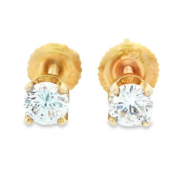 14KY Screwback Diamond Studs, 0.44ctw 150-00390 Image 2 Monarch Jewelry Winter Park, FL