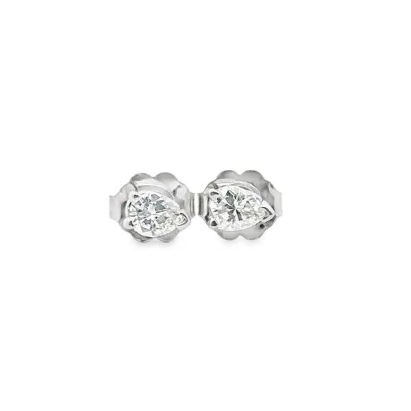 14KW 0.30ctw Pear Diamond Studs 150-00404 Monarch Jewelry Winter Park, FL