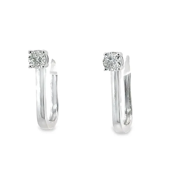 0.50ctw Leverback Earrings 150-00411 Image 3 Monarch Jewelry Winter Park, FL