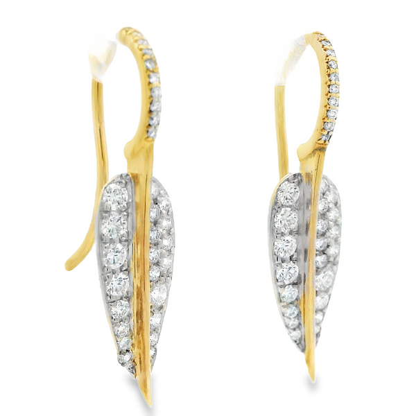 14Karat Yellow Gold and Diamond Leaf Climbers 150-00415 Image 2 Monarch Jewelry Winter Park, FL
