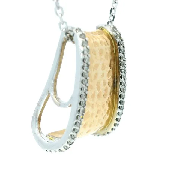 14K Yellow Gold Diamond Slide Pendant Image 3 Monarch Jewelry Winter Park, FL